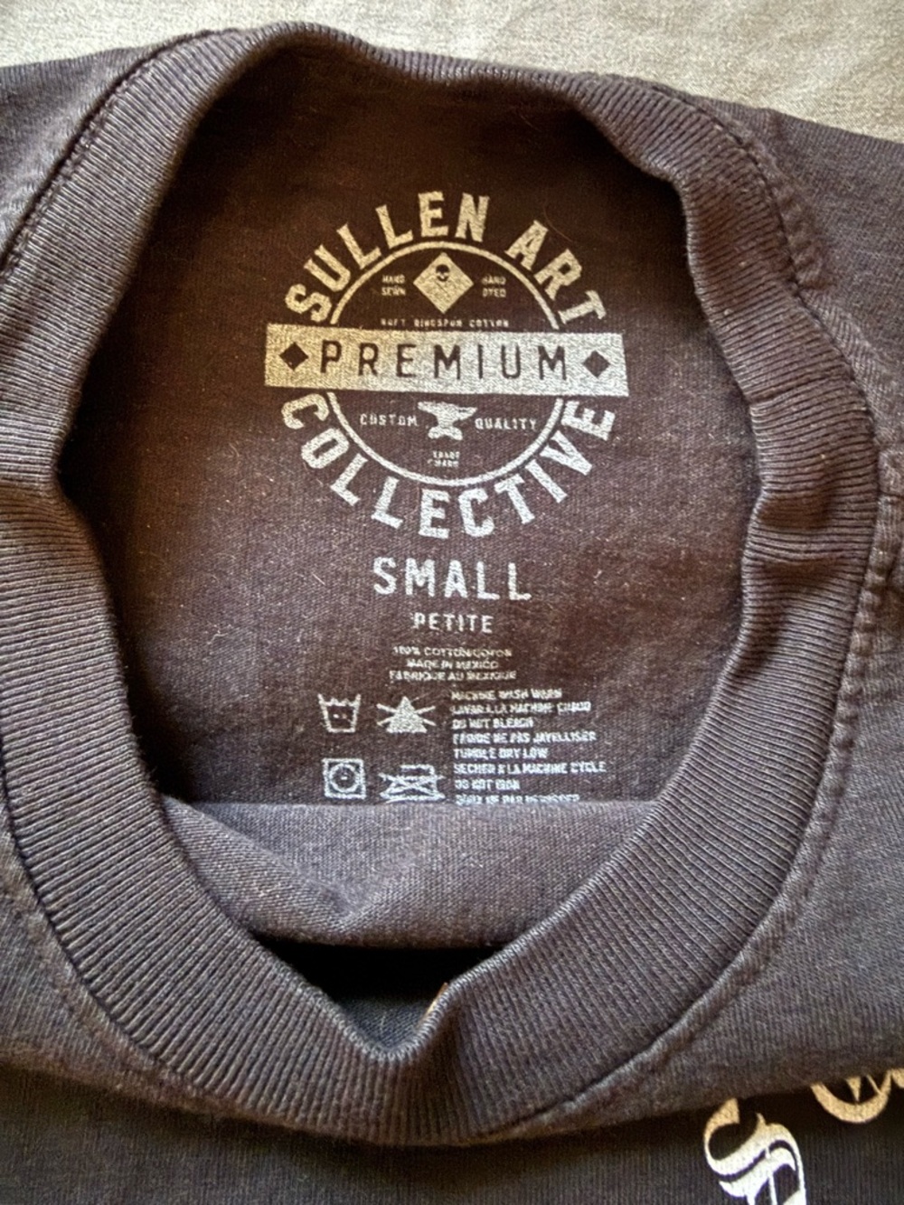Sullen Art Collective Black Short Sleeve Graphic Skull Crewneck T-Shirt - Picture 6 of 7